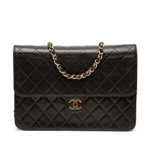 Pre-Loved Chanel Medium CC Quilted Lambskin Single Flap